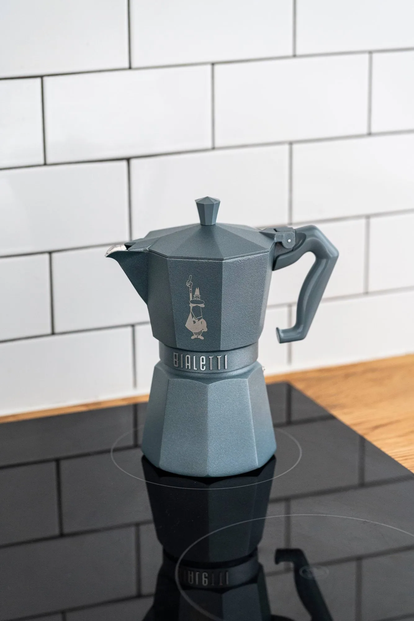 Bialetti exklusive Mokkakanne Induktion, Grau, 3-telig Bialetti