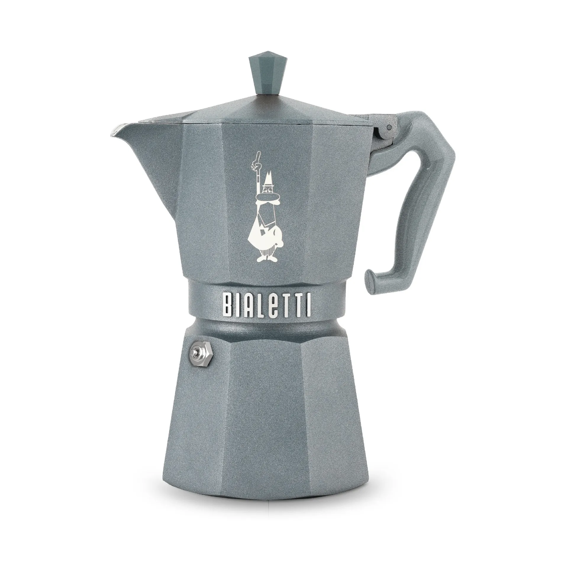 Bialetti exklusive Mokkakanne Induktion, Grau, 6-telig Bialetti