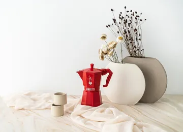 Bialetti exklusive Mokkakanne - Rot, 3-telig - Bialetti