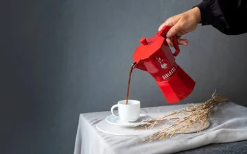 Bialetti exklusive Mokkakanne - Rot, 3-telig - Bialetti