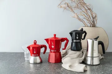 Bialetti exklusive Mokkakanne - Rot, 3-telig - Bialetti