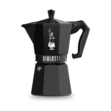 Bialetti exklusive Mokkakanne - Schwarz, 6-telig - Bialetti