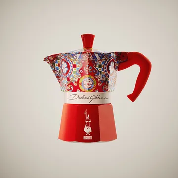 Bialetti x Dolce & Gabbana Espressokocher - Sicilian cart, 3 Tassen - Bialetti
