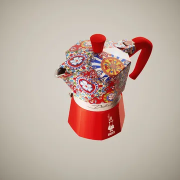 Bialetti x Dolce & Gabbana Espressokocher - Sicilian cart, 3 Tassen - Bialetti