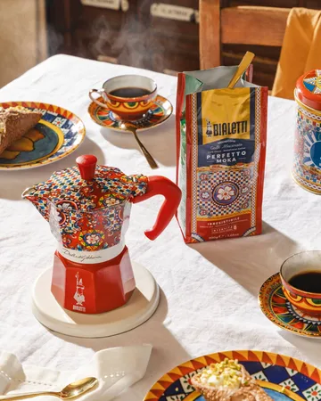 Bialetti x Dolce & Gabbana Espressokocher - Sicilian cart, 6 Tassen - Bialetti