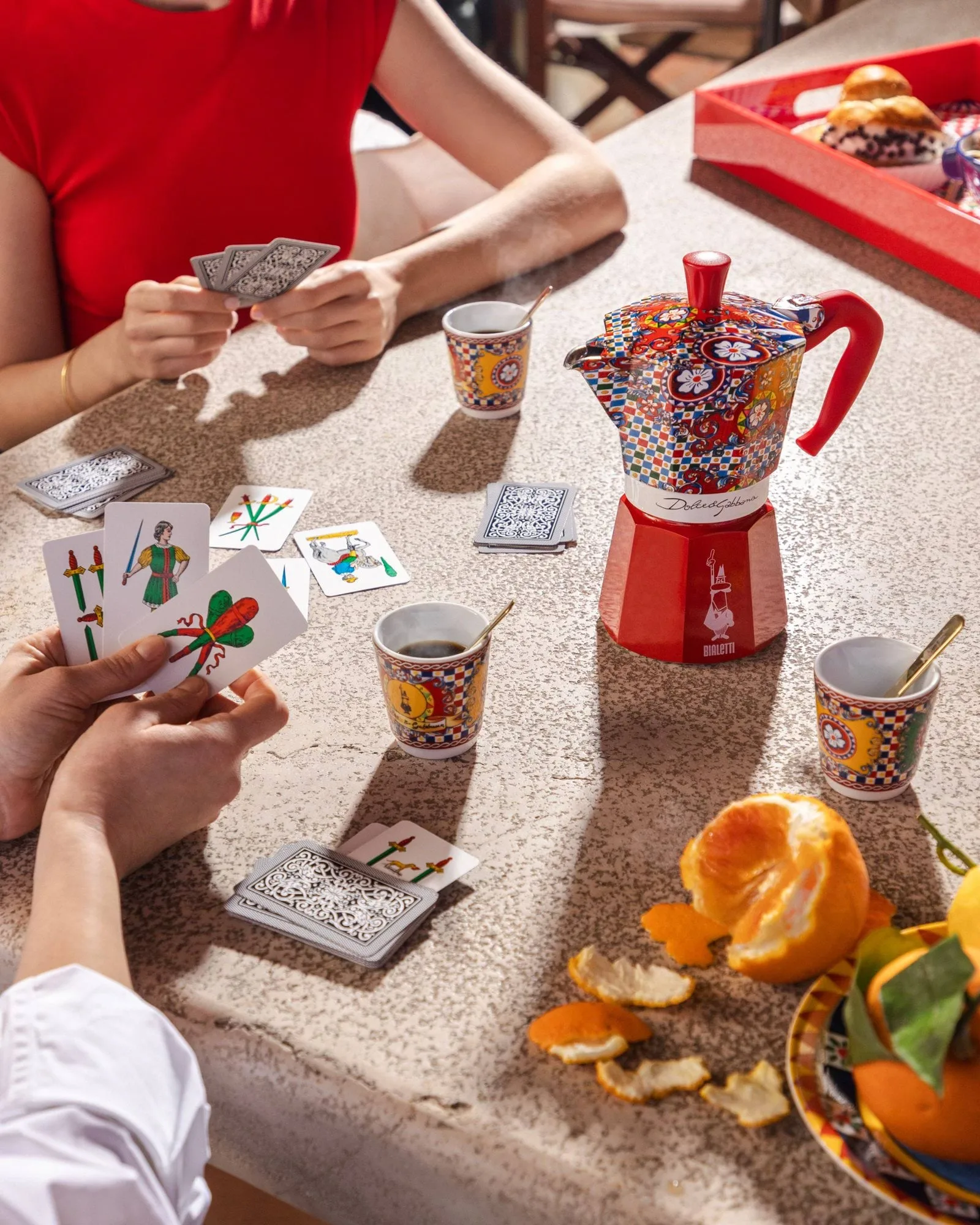 Bialetti x Dolce & Gabbana Espressokocher, Sicilian cart, 6 Tassen Bialetti