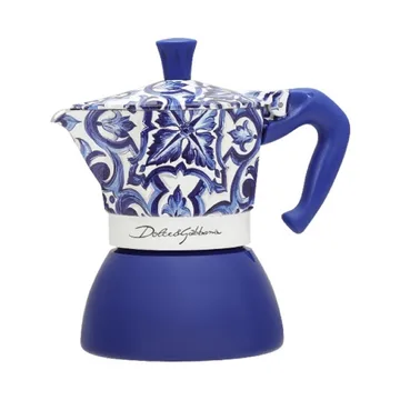 Bialetti x Dolce & Gabbana Mokkakanne Induktion - Mediterraneo, 4-teiliges Set Tassen - Bialetti