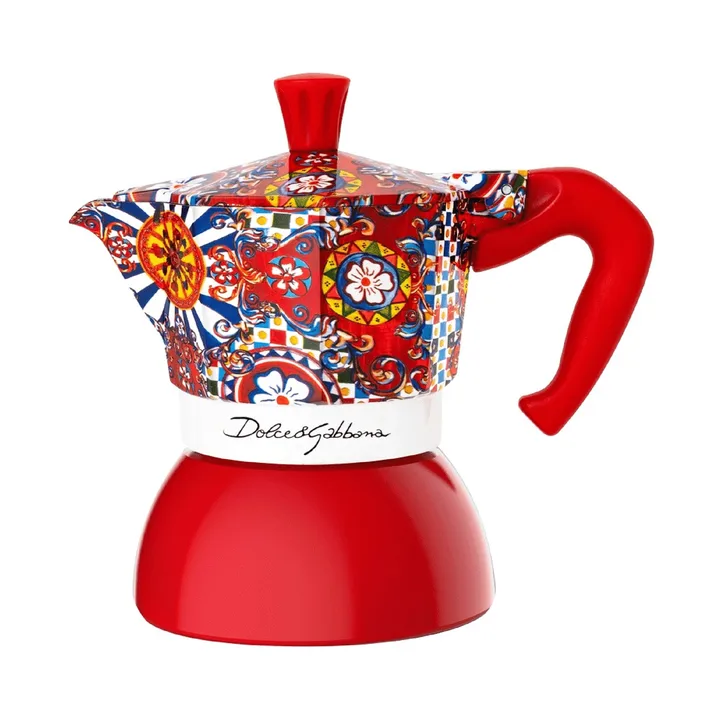 Bialetti x Dolce & Gabbana Mokkakanne Induktion - Sicilian cart, 2-tlg. - Bialetti