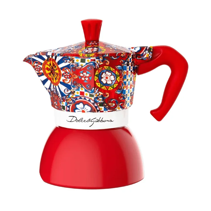Bialetti x Dolce & Gabbana Mokkakanne Induktion - Sicilian cart, 4-telig - Bialetti