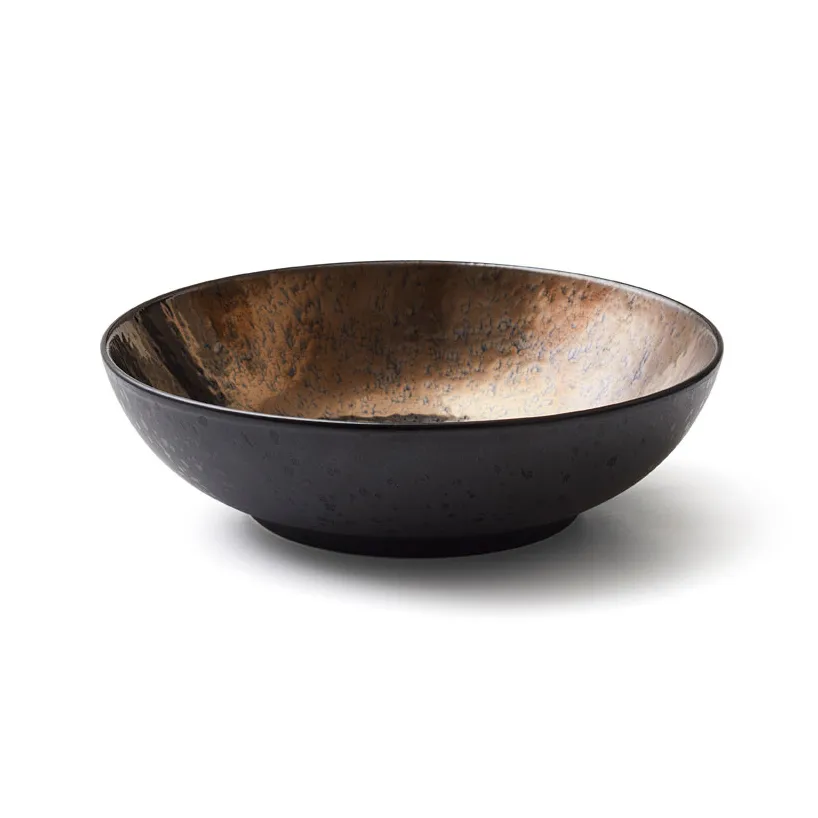Bitz Salatschale 24cm, Schwarz-bronze Bitz