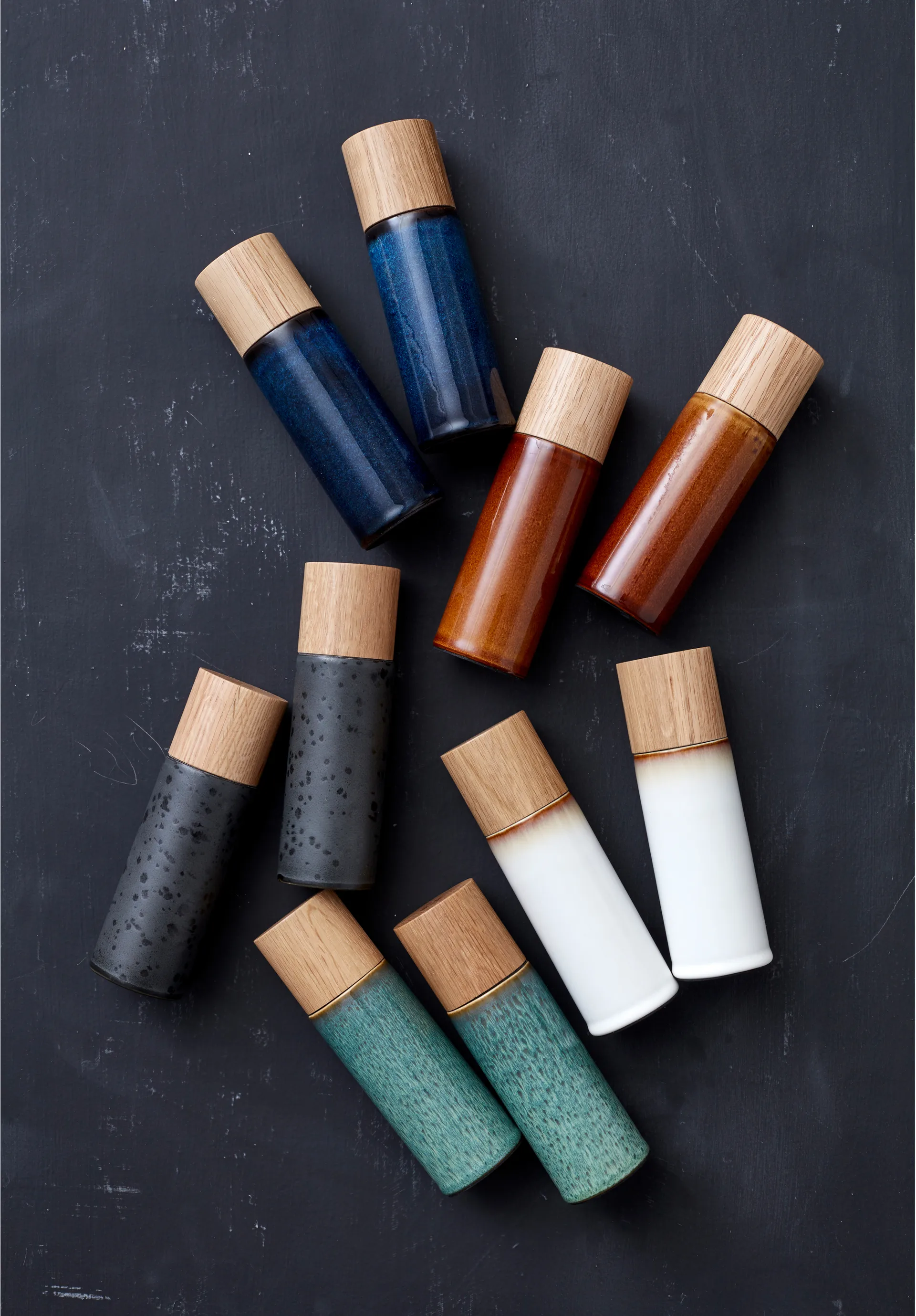 Bitz Salt - & Pfeffermühle 17 cm 2-teilig, Grün Bitz