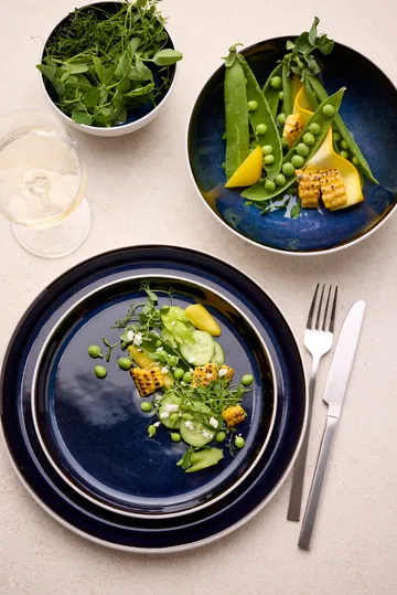 Bitz Schale Gastro Ø12 cm - Weiß-Dunkelblau - Bitz