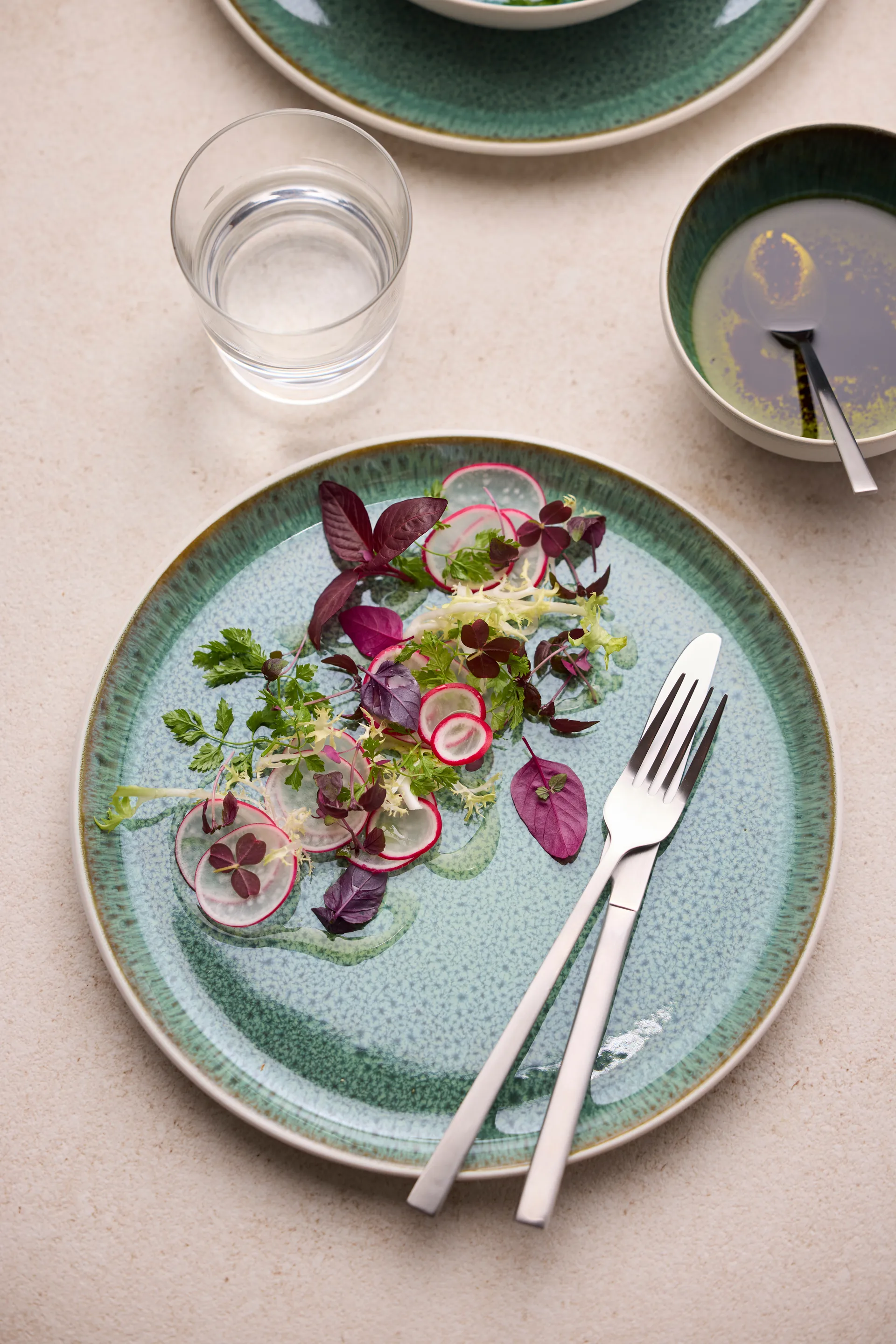 Bitz Schale Gastro Ø12 cm, Weiß-Grün Bitz