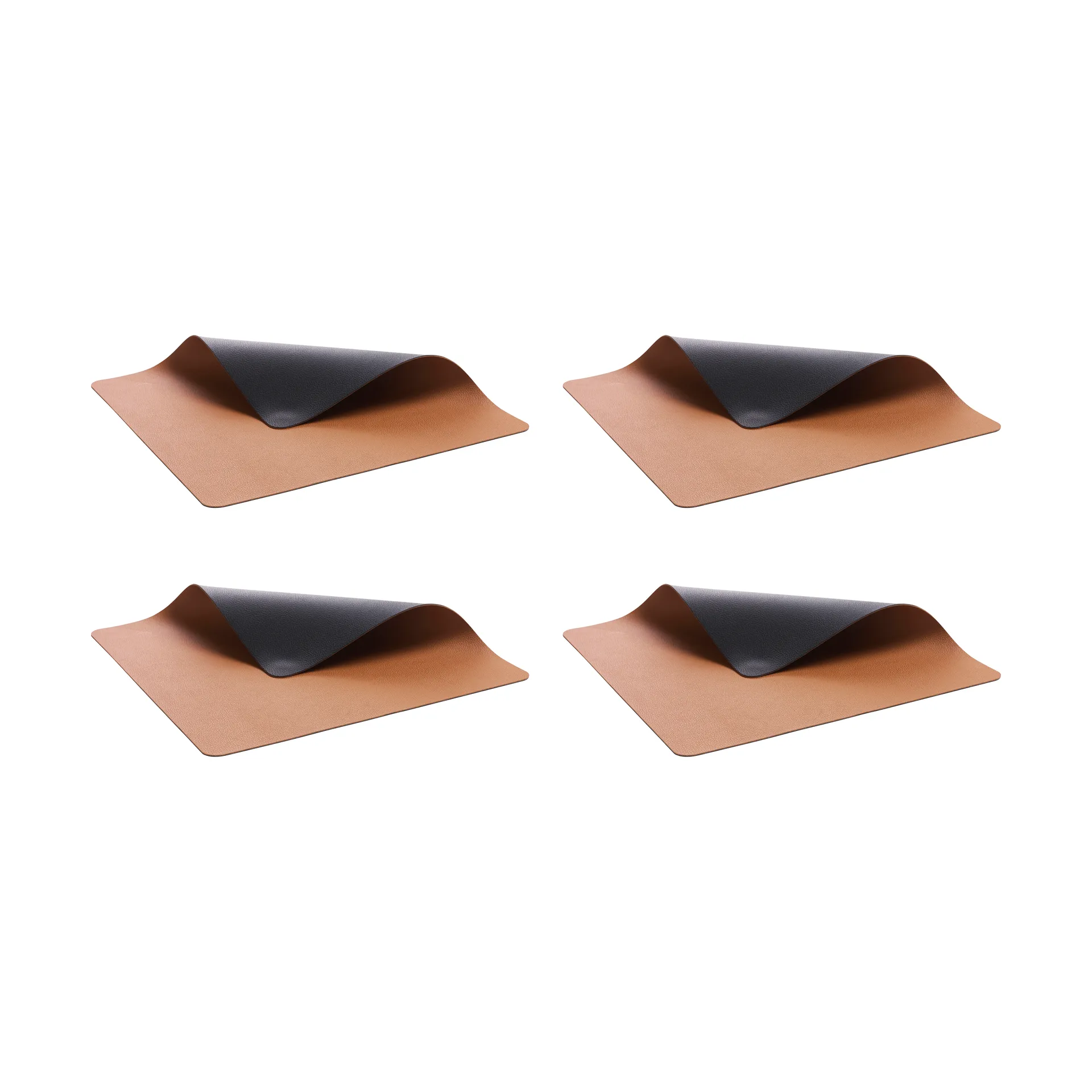 Bitz Tischset 33x46 cm 4er-Pack, Schwarz-braun Bitz