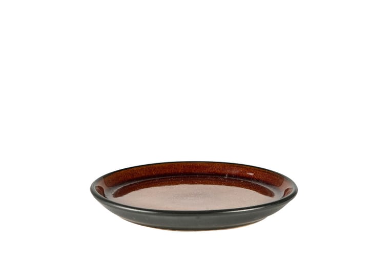 Gastro Teller Ø17 cm, Schwarz-amber Bitz