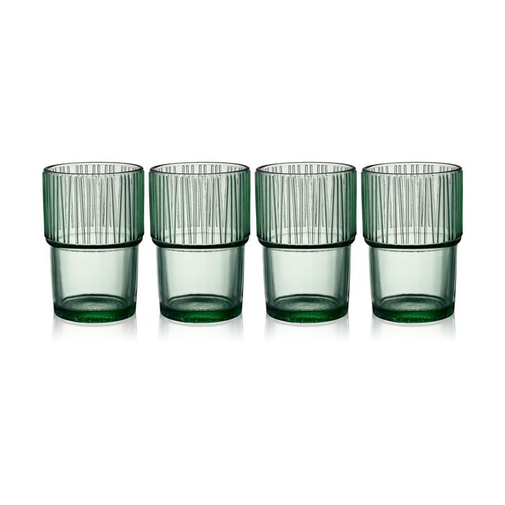 Kusintha Caféglas 38 cl 4er Pack, Green Bitz