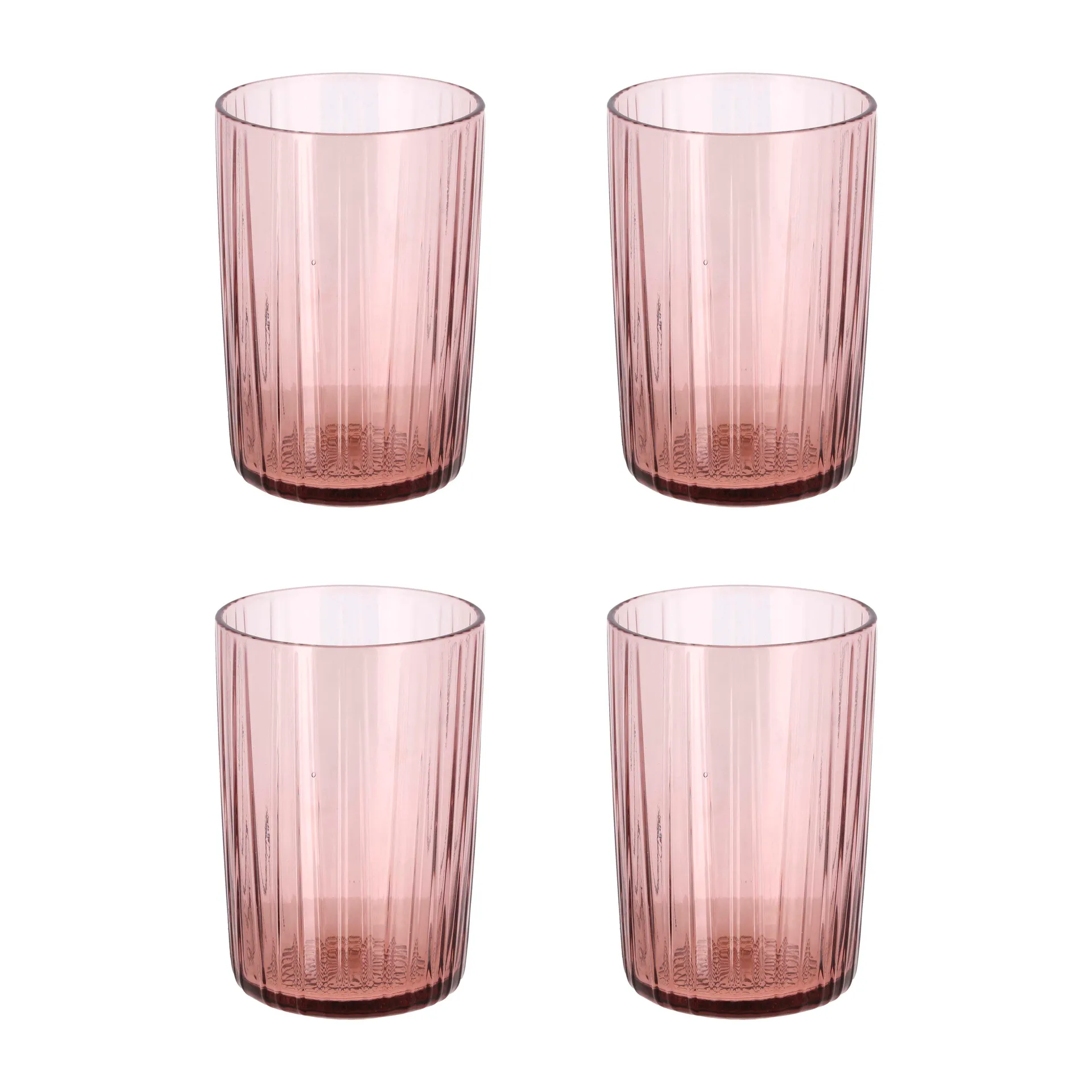 Kusintha Wasserglas 28cl 4er Pack, Pink Bitz