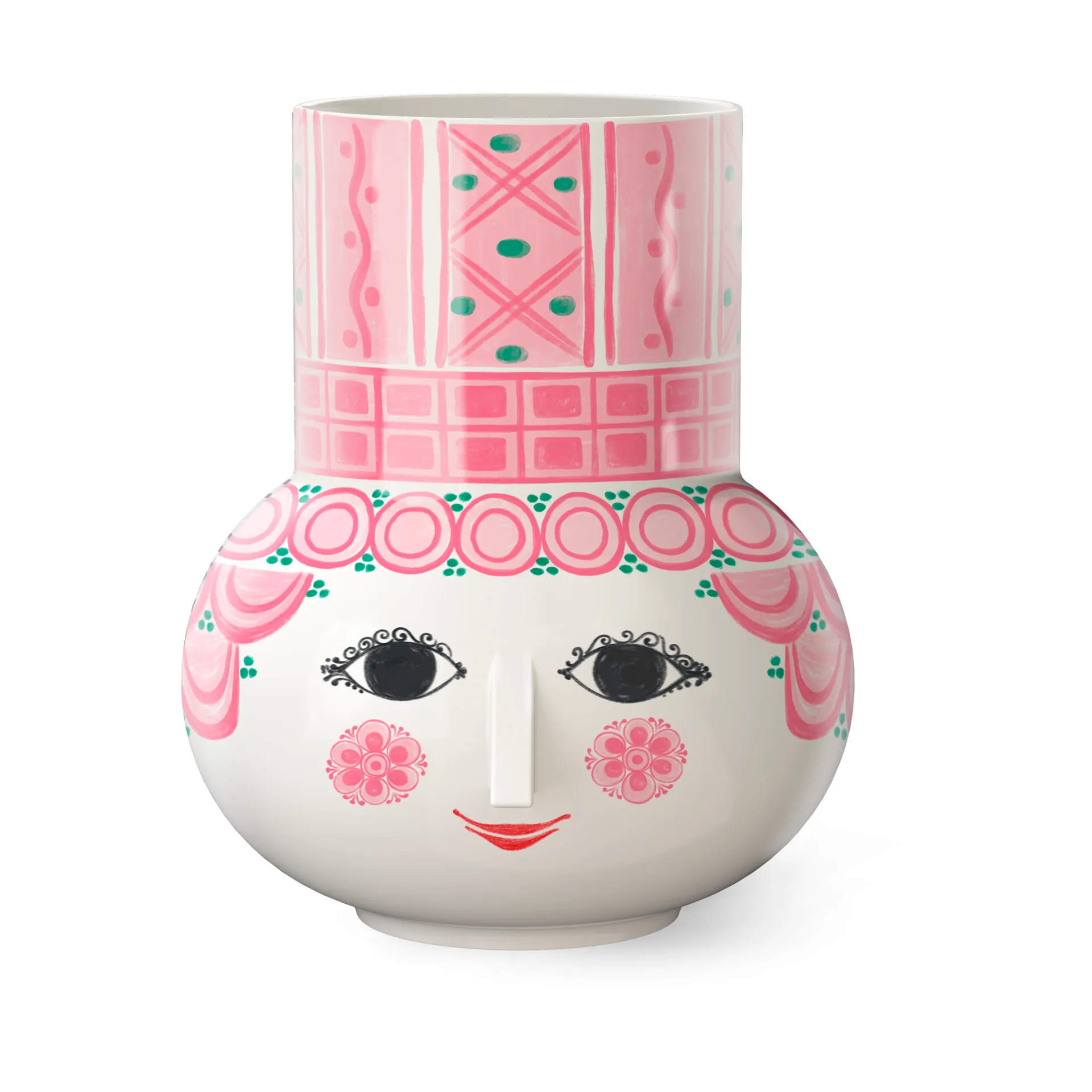 Olga Vase 15 cm, Rosa Bjørn Wiinblad