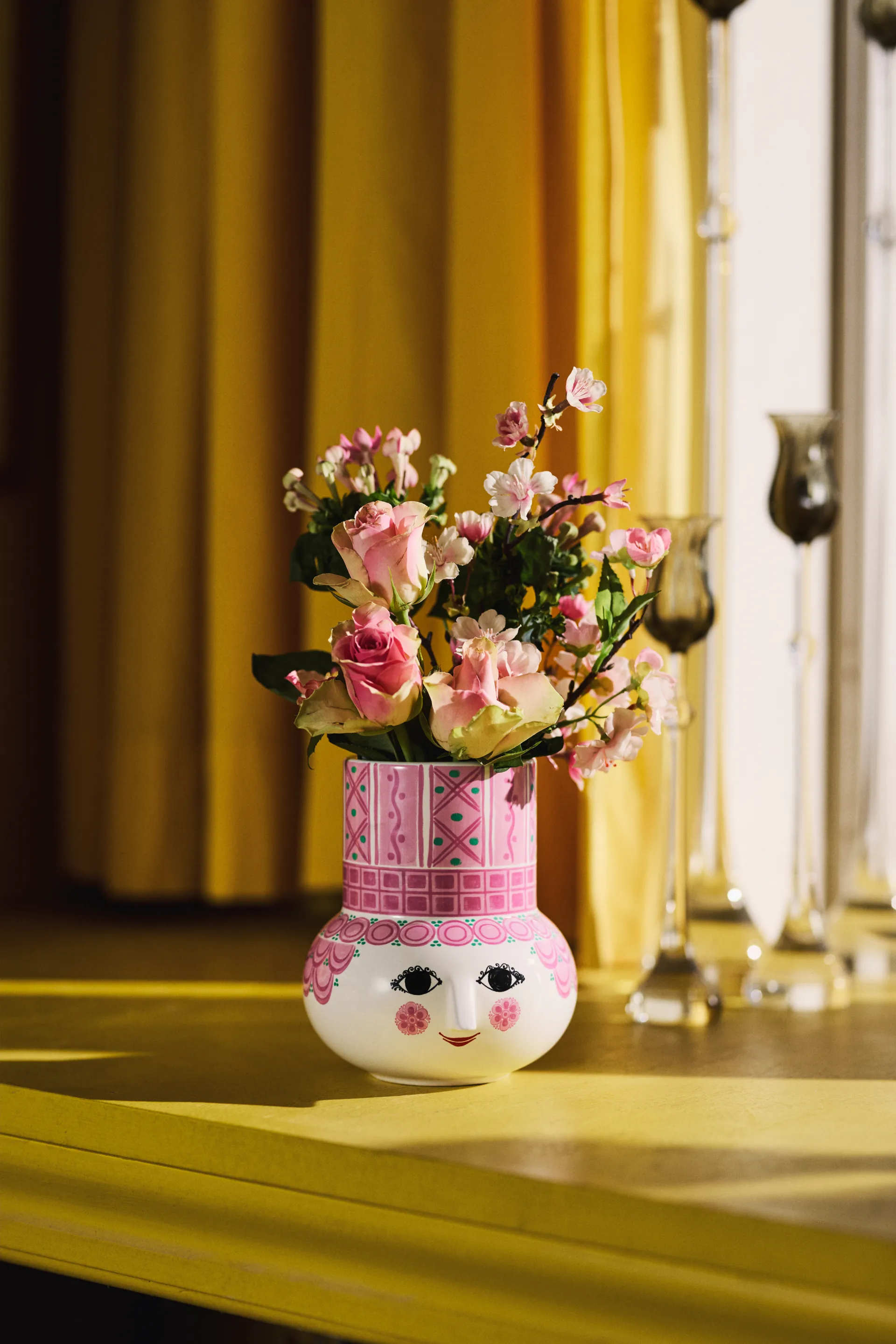 Olga Vase 15 cm, Rosa Bjørn Wiinblad