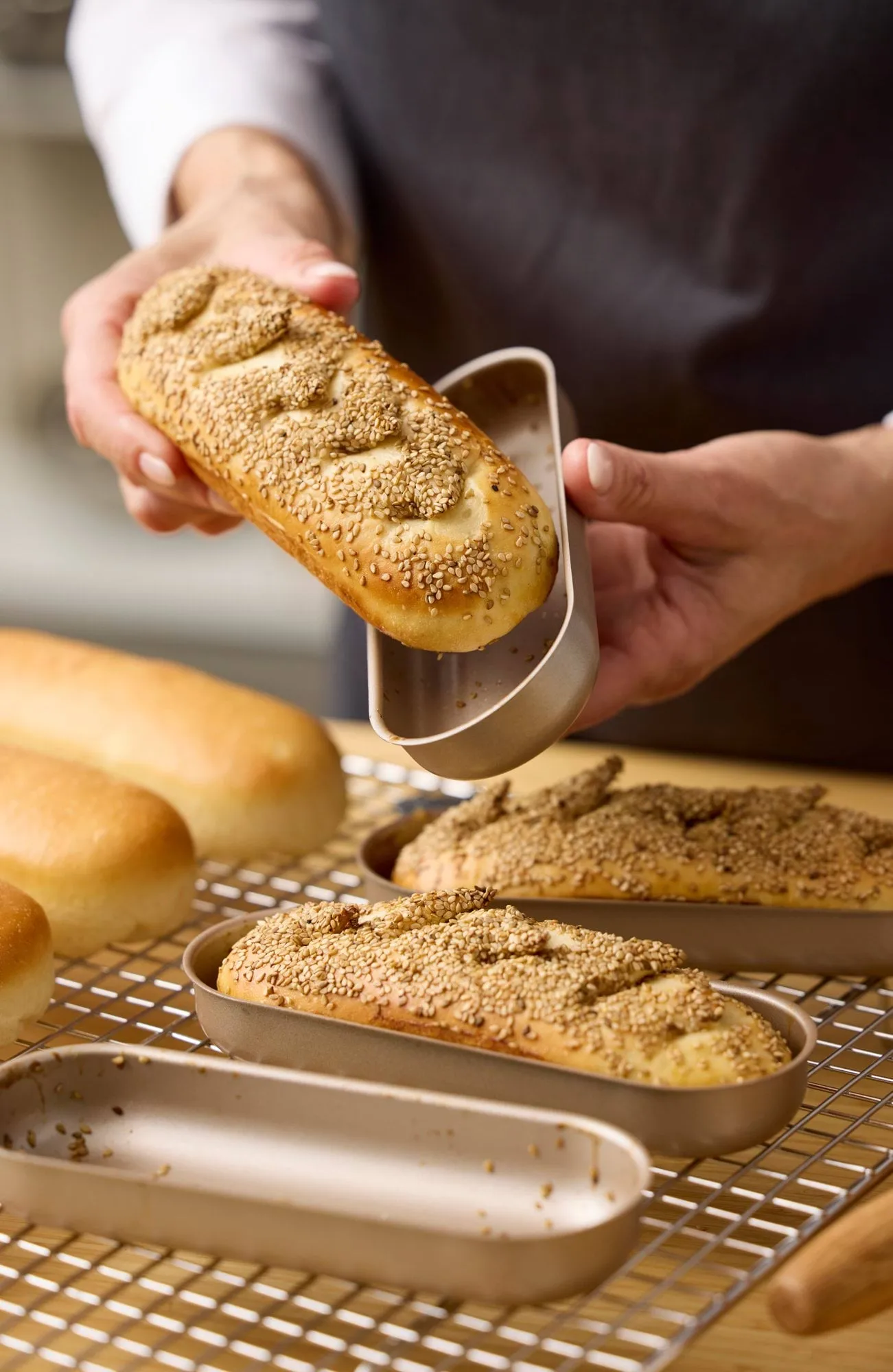 Blomsterbergs Mini-Brotform, Roségold, 4er-Pack Blomsterbergs