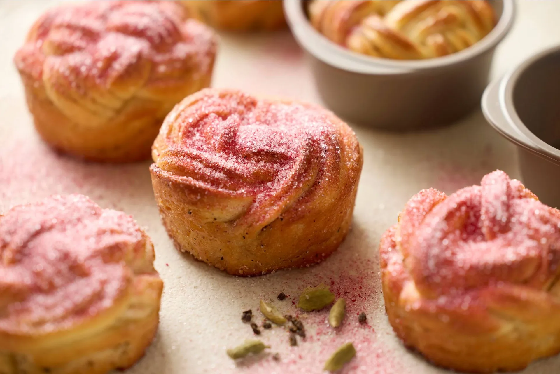 Blomsterbergs Muffinsspiralform, Latte, 6er-Pack Blomsterbergs