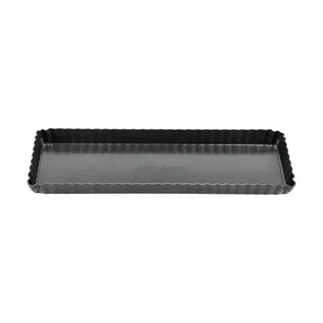 Blomsterbergs rechteckige Tarteform 35x11x2,6 cm - Dark grey - Blomsterbergs