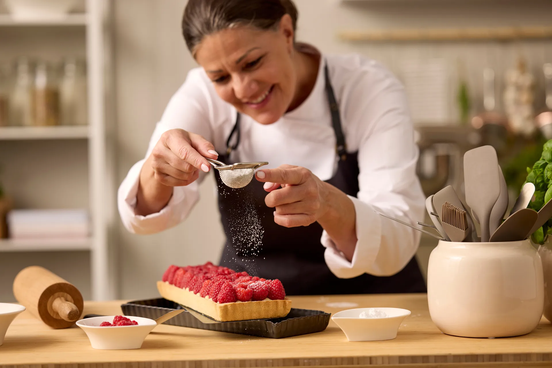 Blomsterbergs Tarteform rechteckig 35x11x2,6 cm, Dark grey Blomsterbergs