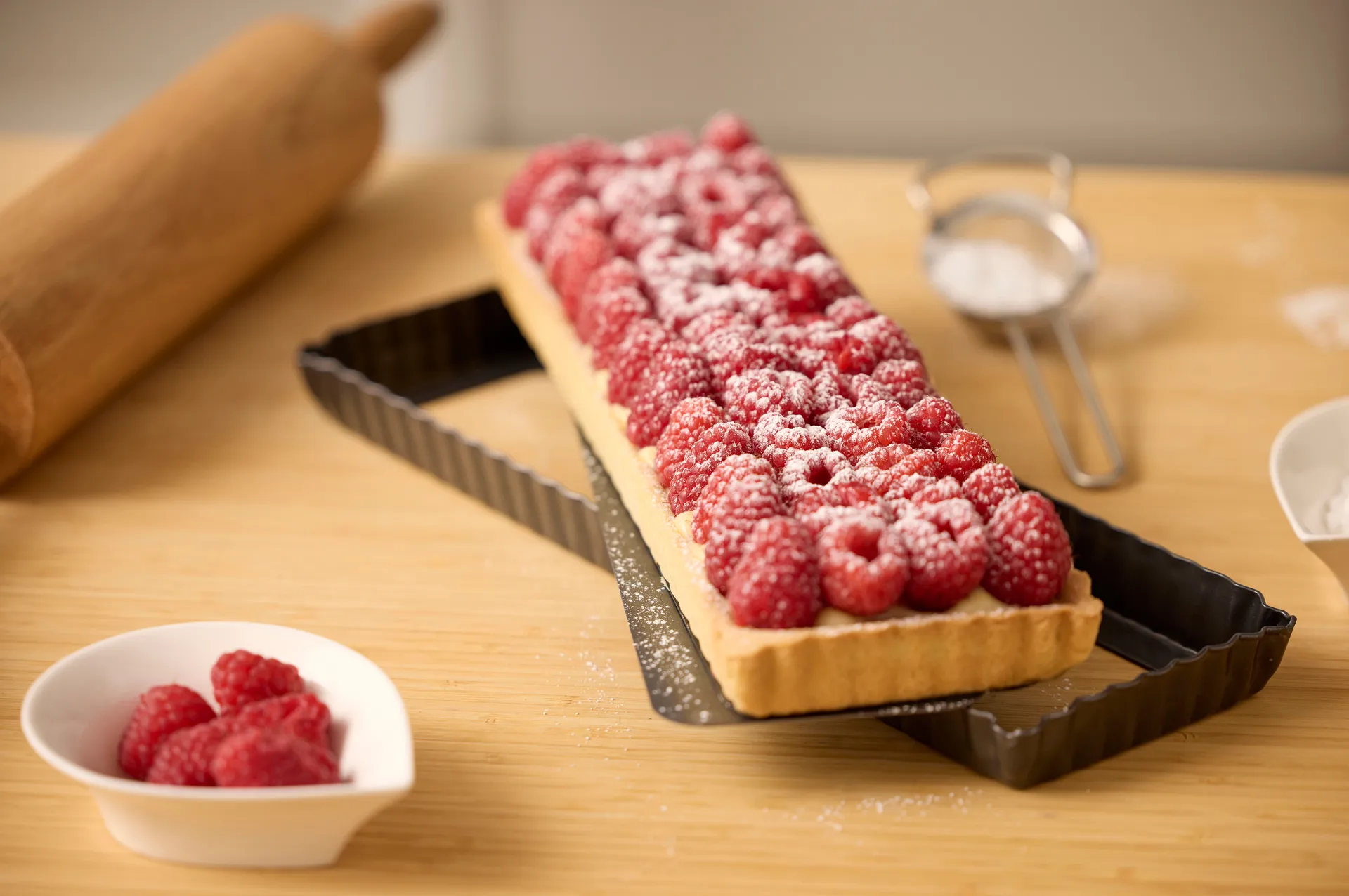 Blomsterbergs Tarteform rechteckig 35x11x2,6 cm, Dark grey Blomsterbergs