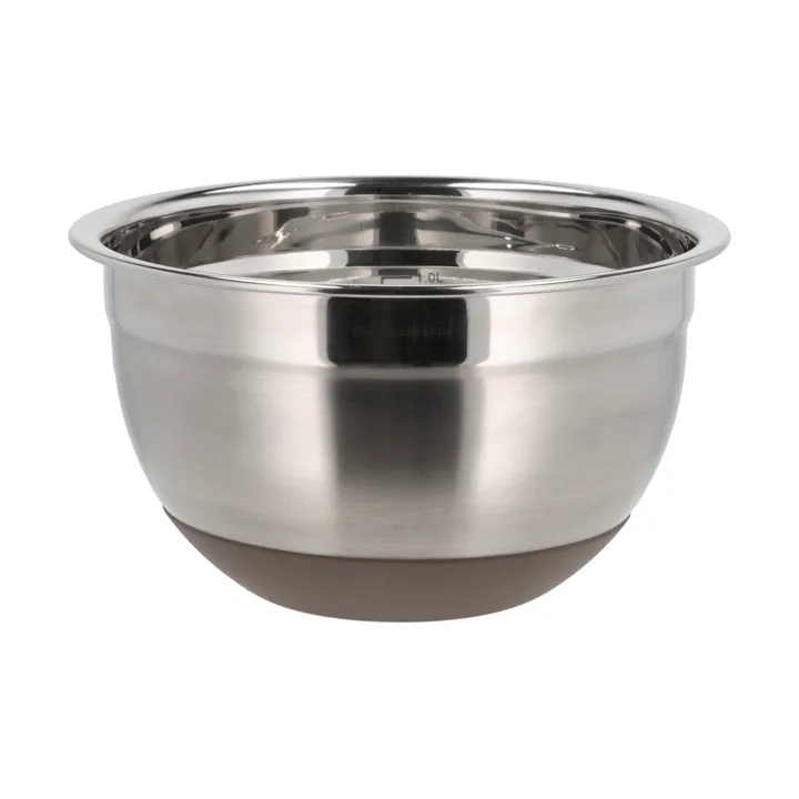 Mischschüssel mit Silikonboden latte - 1,5 Liter - Blomsterbergs