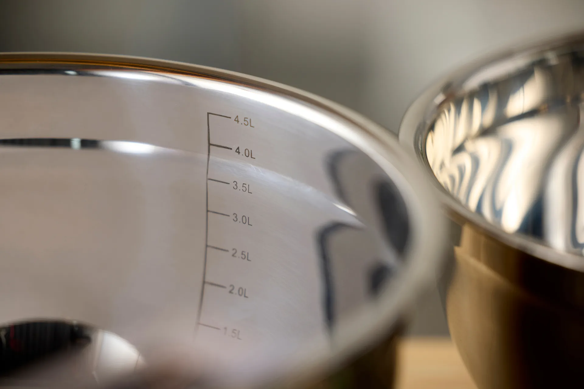 Mischschüssel mit Silikonboden latte, 5 Liter Blomsterbergs