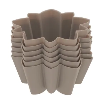 Muffinform Silikon 6 Löcher - Blume, Latte - Blomsterbergs