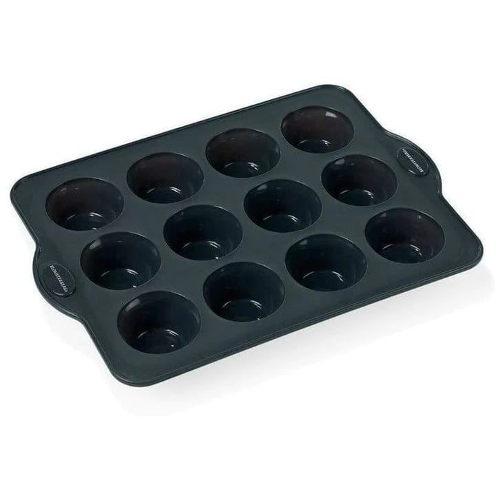 Muffinformen Silikon 12 Stück - Grau - Blomsterbergs