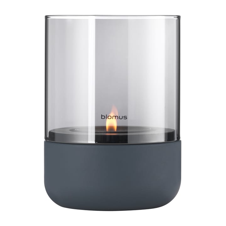 Calma Windlicht Ø10cm, Steel grey blomus