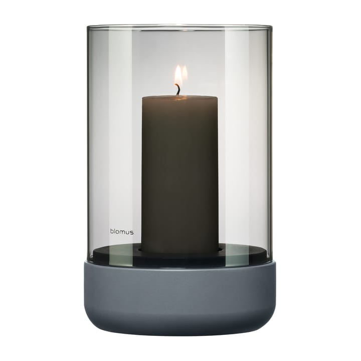 Calma Windlicht Ø12cm, Gray-smoke blomus