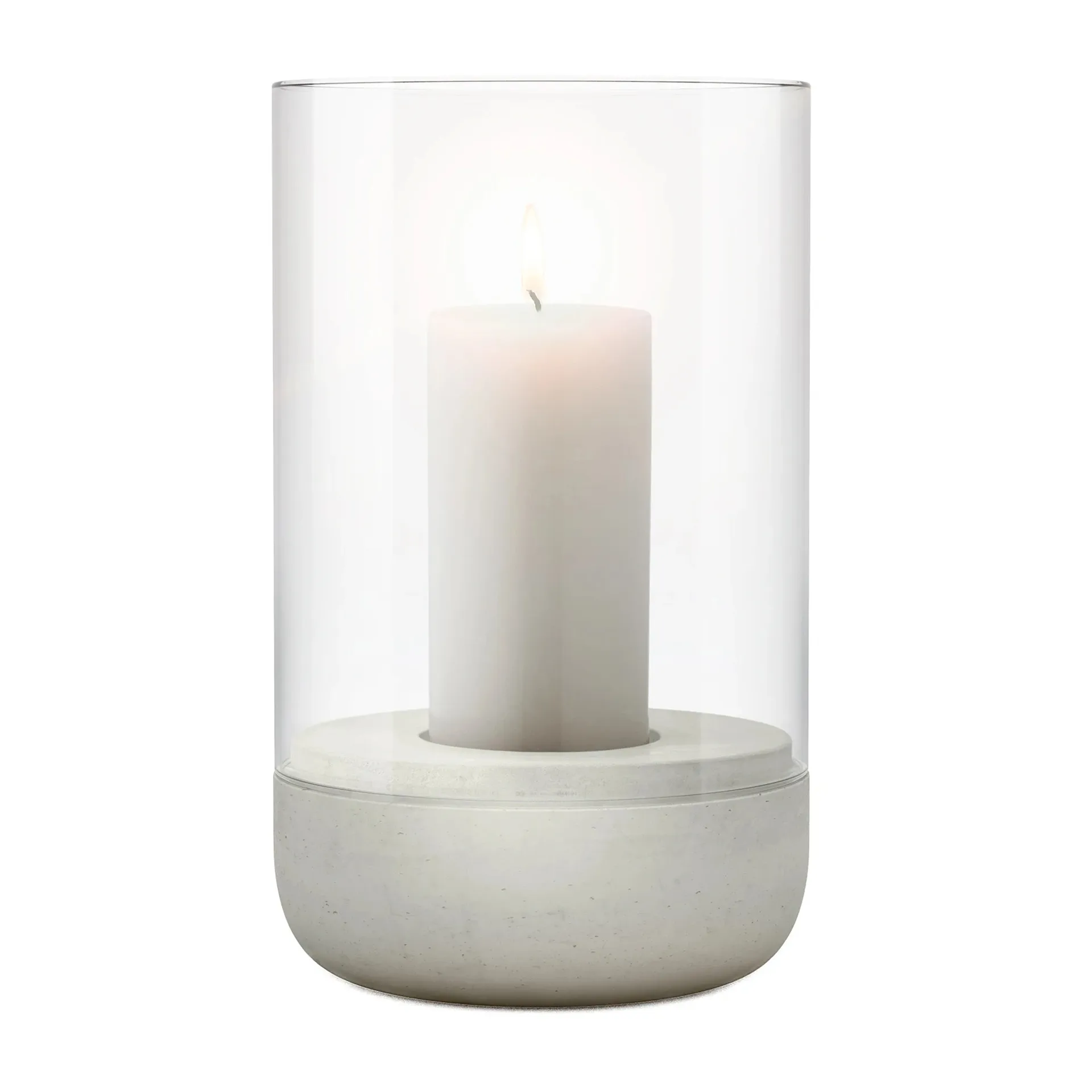 Calma Windlicht Ø12cm, Light grey blomus