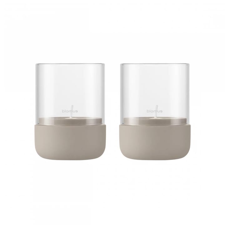 Calma Windlicht Ø7cm 2er Pack, Fungi blomus