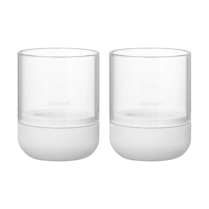 Calma Windlicht Ø7cm 2er Pack - Lily white - Blomus