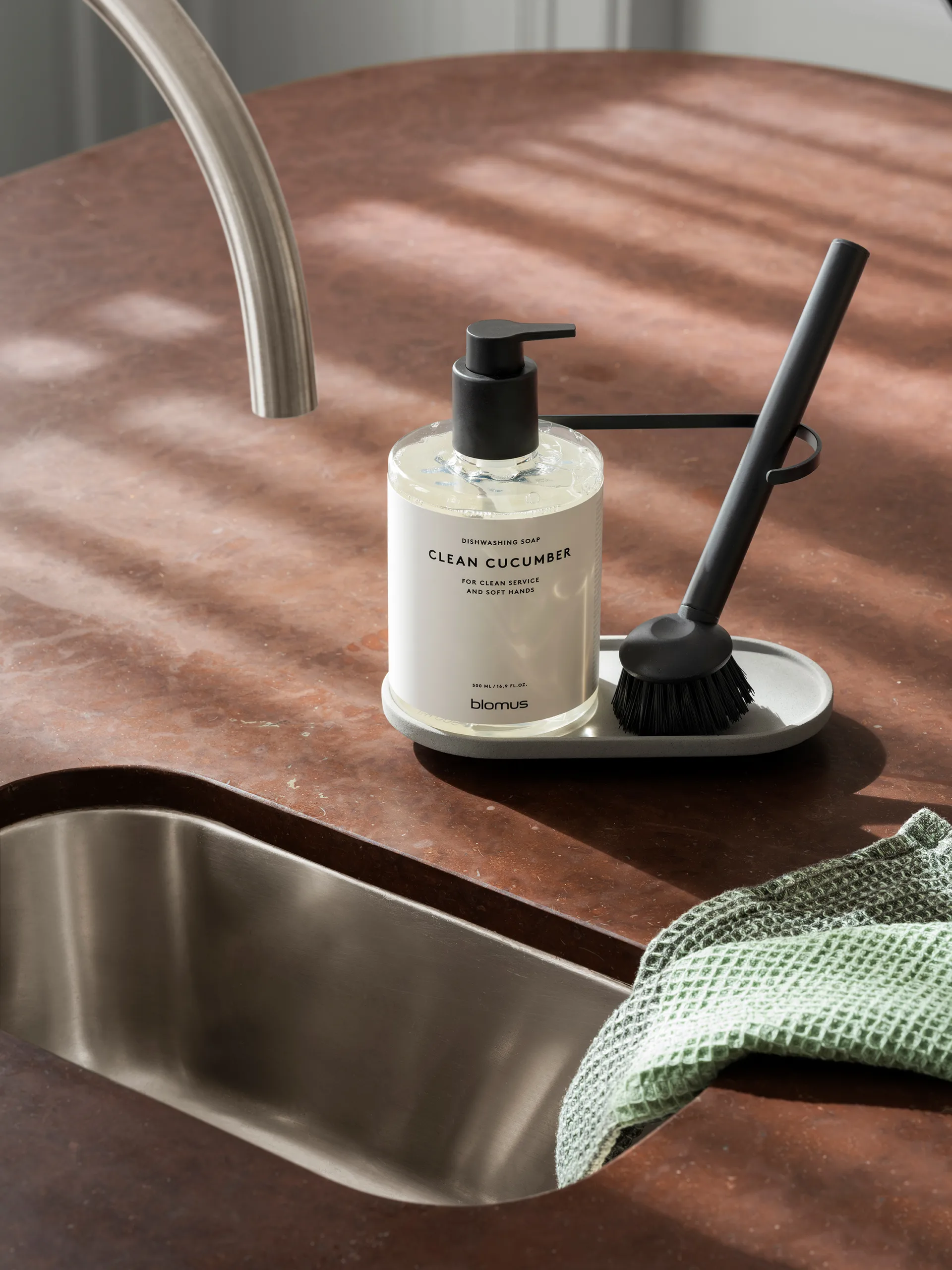 Dhuva Spülbürsten- und Seifenhalter, Micro Chip blomus