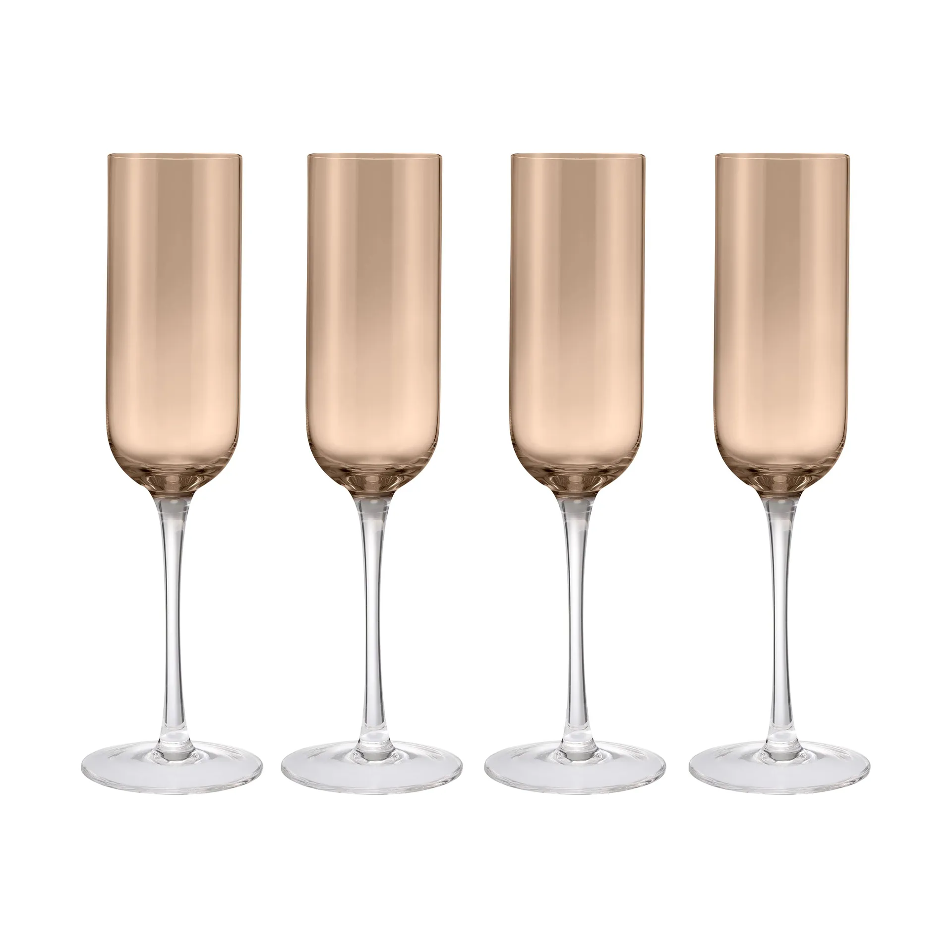 Fuumi Champagnerglas 22 cl 4er-Pack, Coffee-Klar blomus