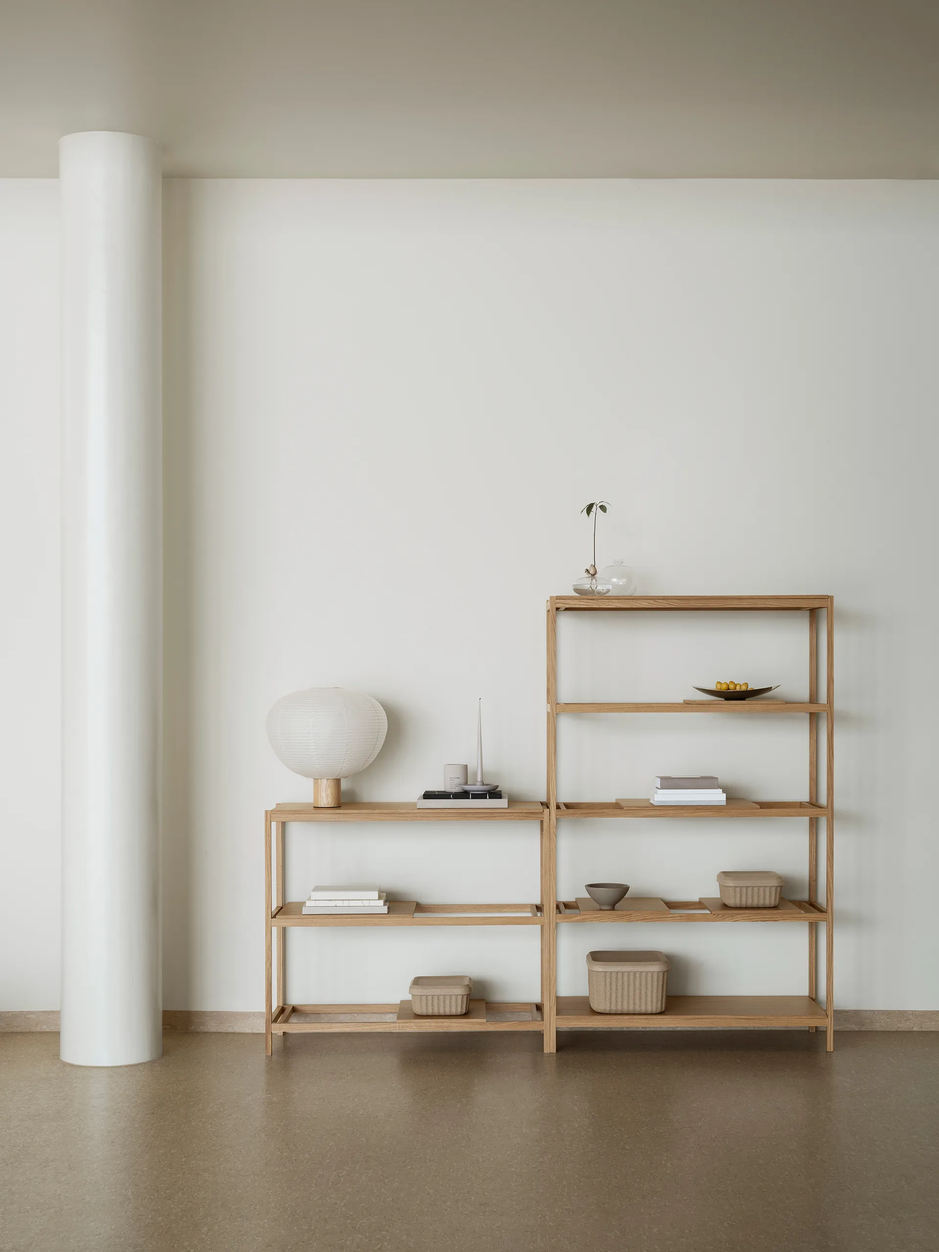 Kami Tischlampe, Eiche, Ø46 cm blomus