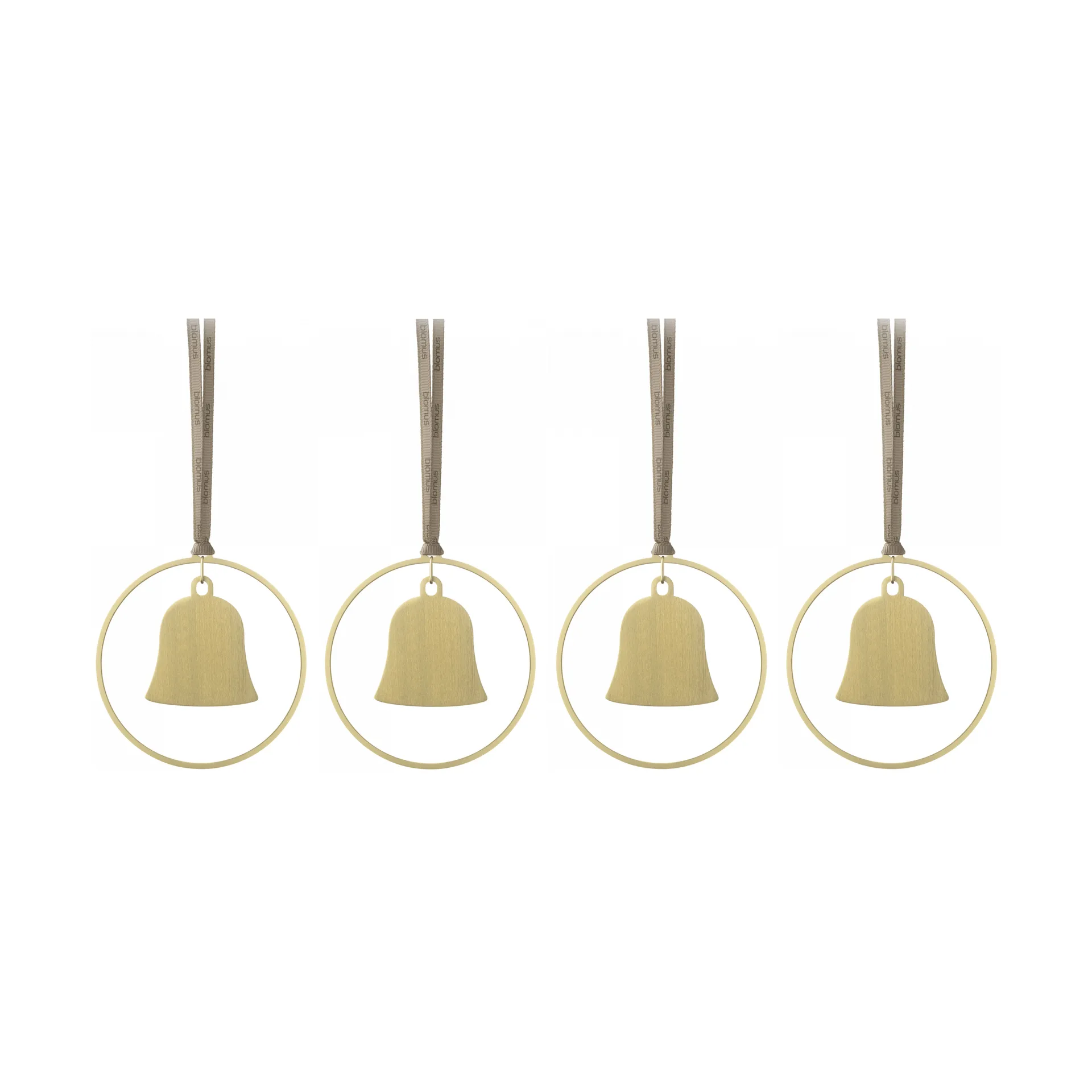 KITAI Weihnachtsanhänger 8,5 cm 4er Pack, Bells blomus