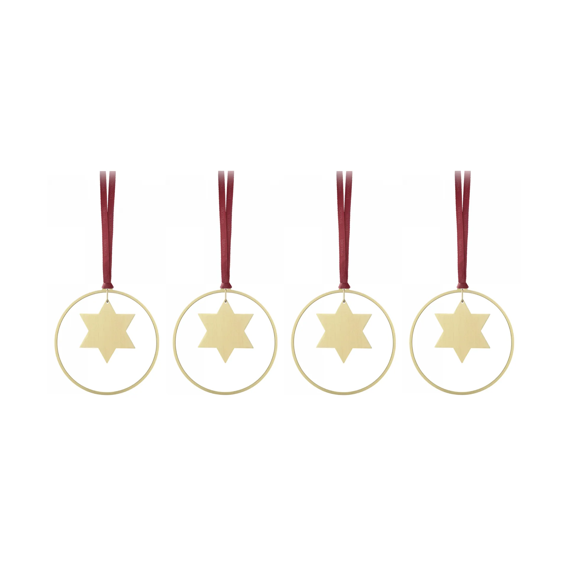 KITAI Weihnachtsanhänger 8,5 cm 4er Pack, Stars blomus