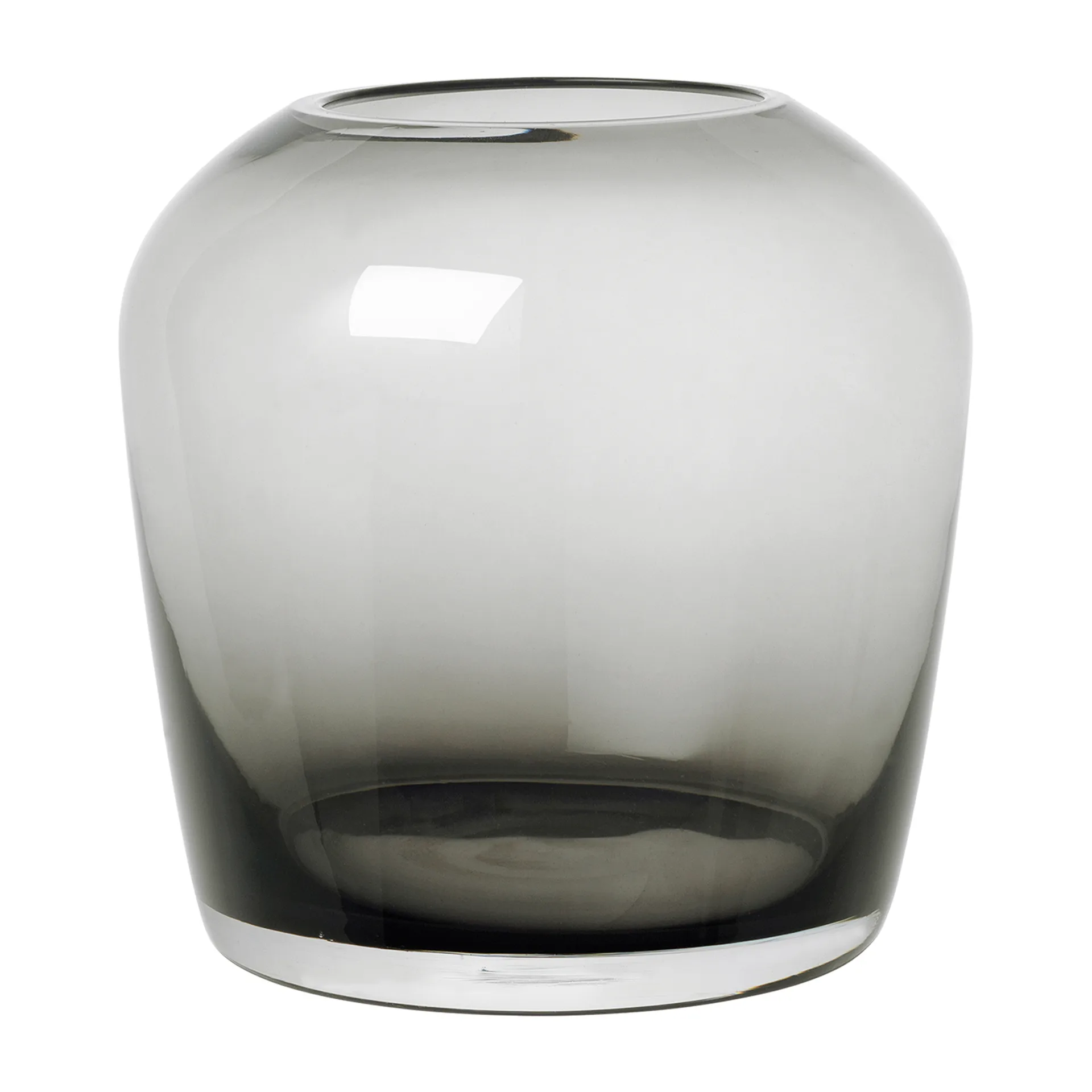 Leta Vase 15cm, Smoke blomus