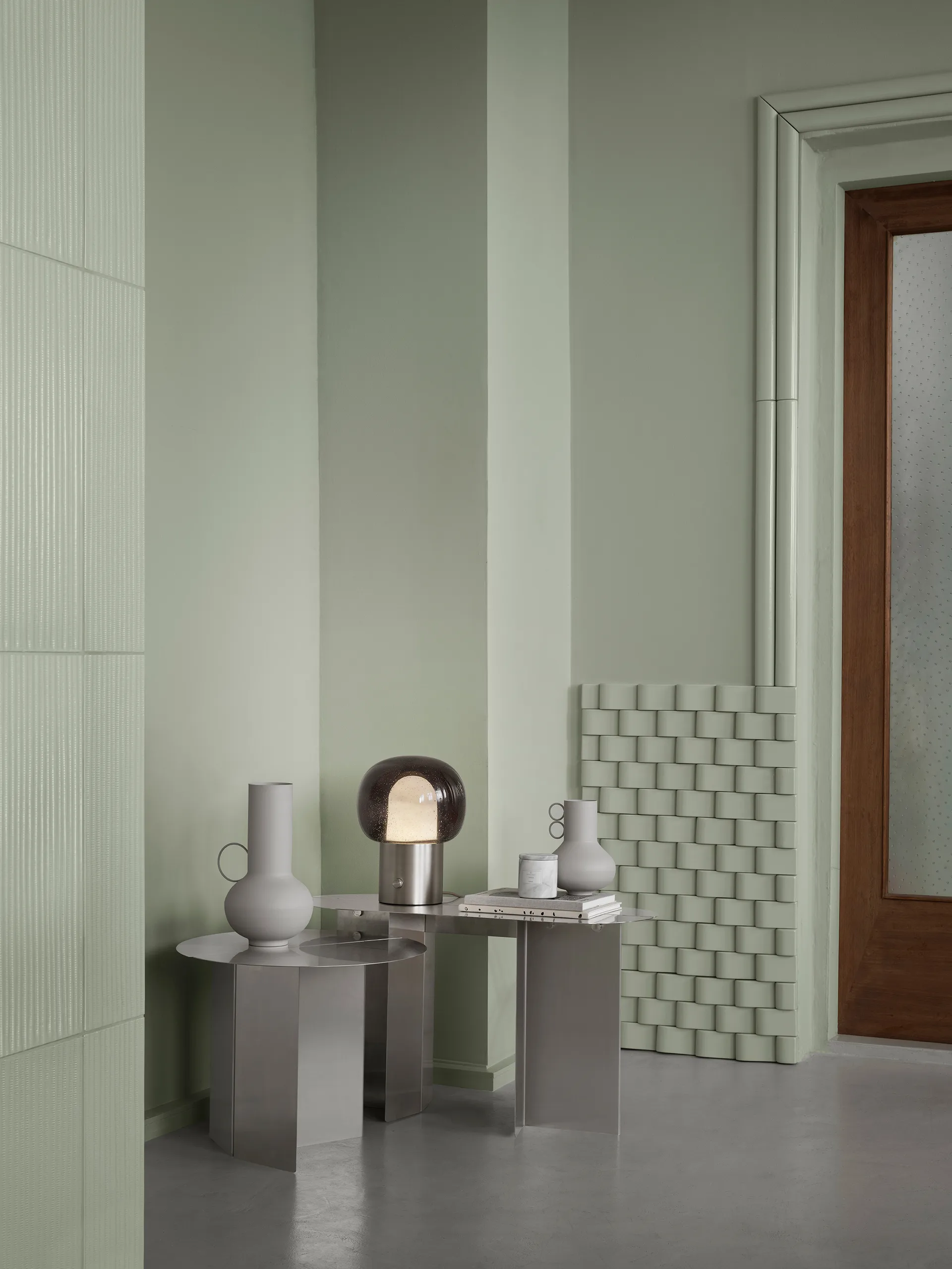 Loha Vase 33 cm, Moonbeam blomus