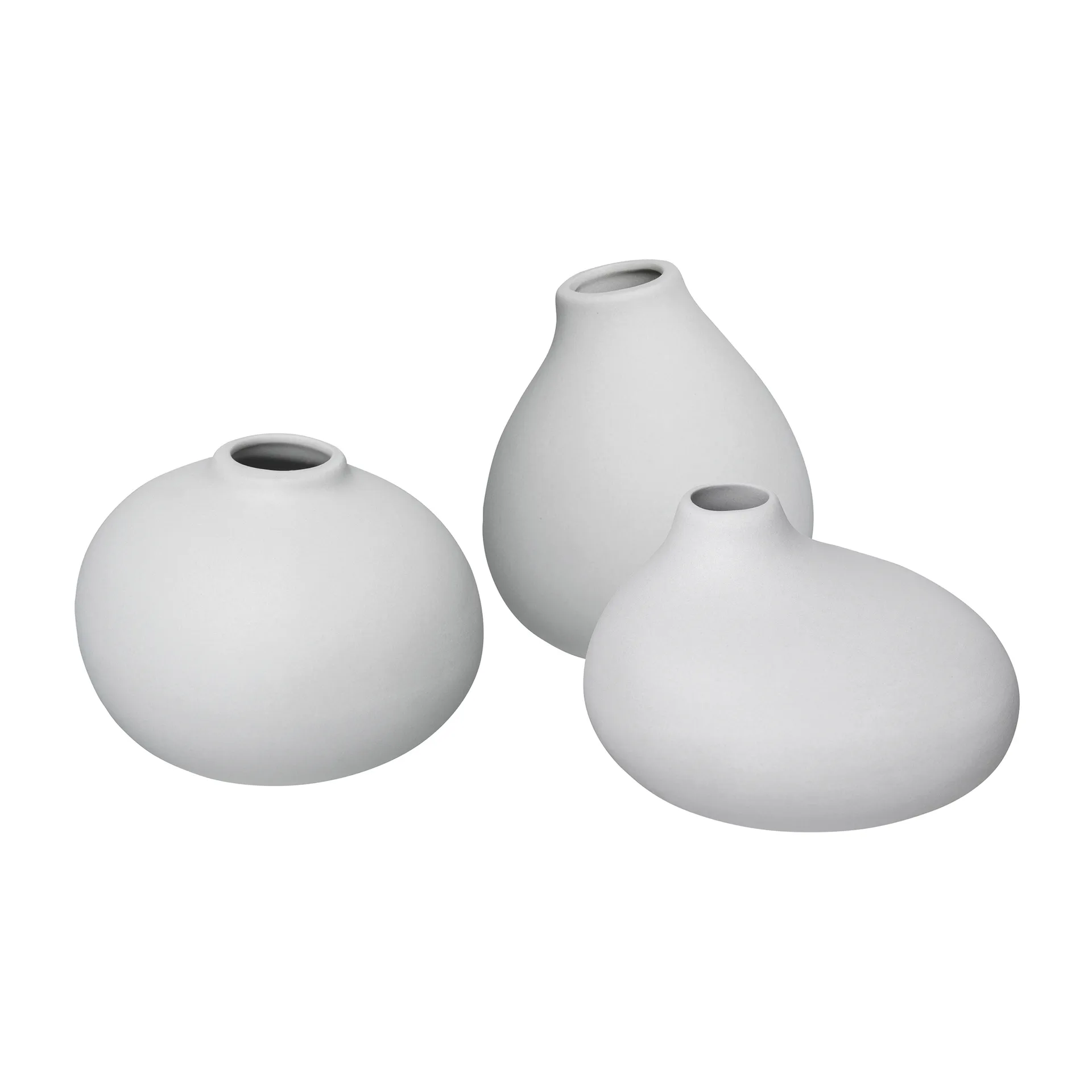 Nona Vase 3er Pack, Micro chip blomus