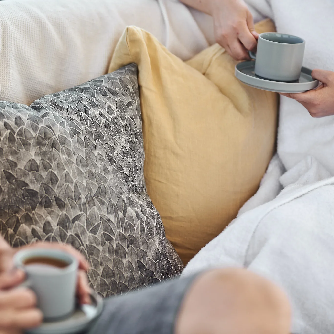 Pilar Kaffeetasse 2er Pack, Mirage grey blomus