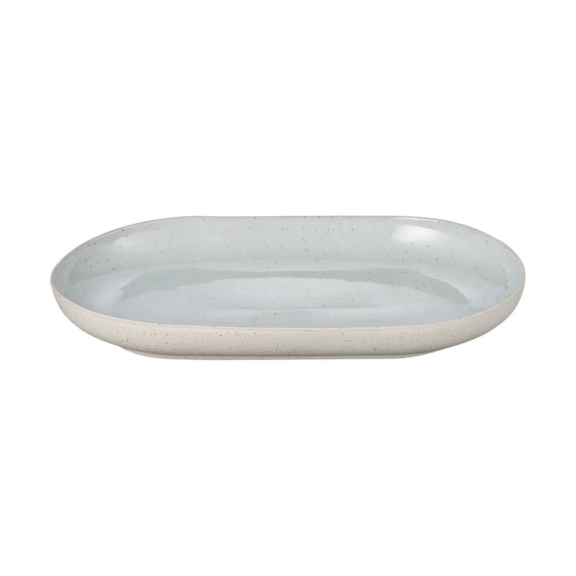 Sablo Servierteller tief S 17x29 cm, Cloud blomus