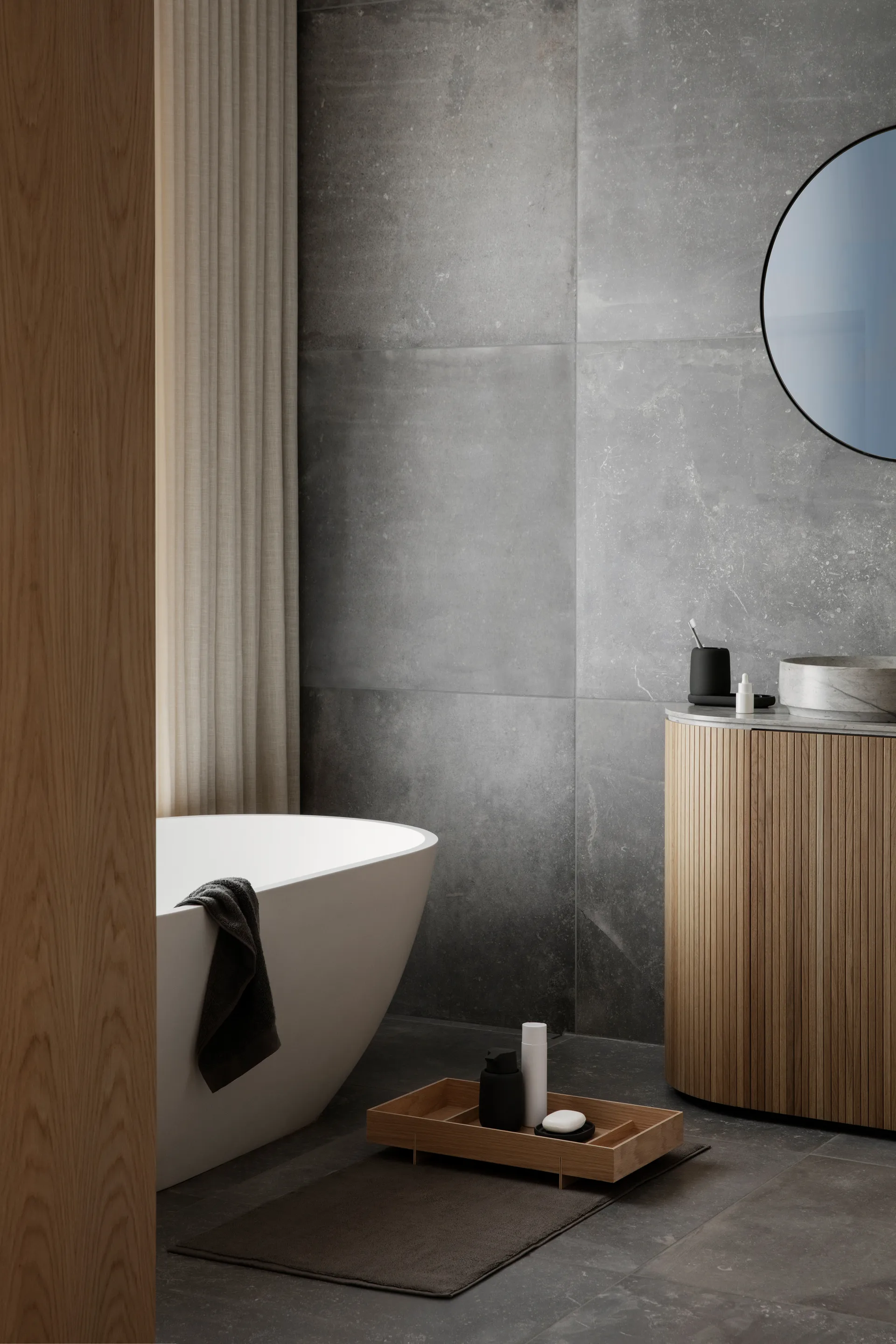 Sono Tablett 10x19 cm, Schwarz blomus