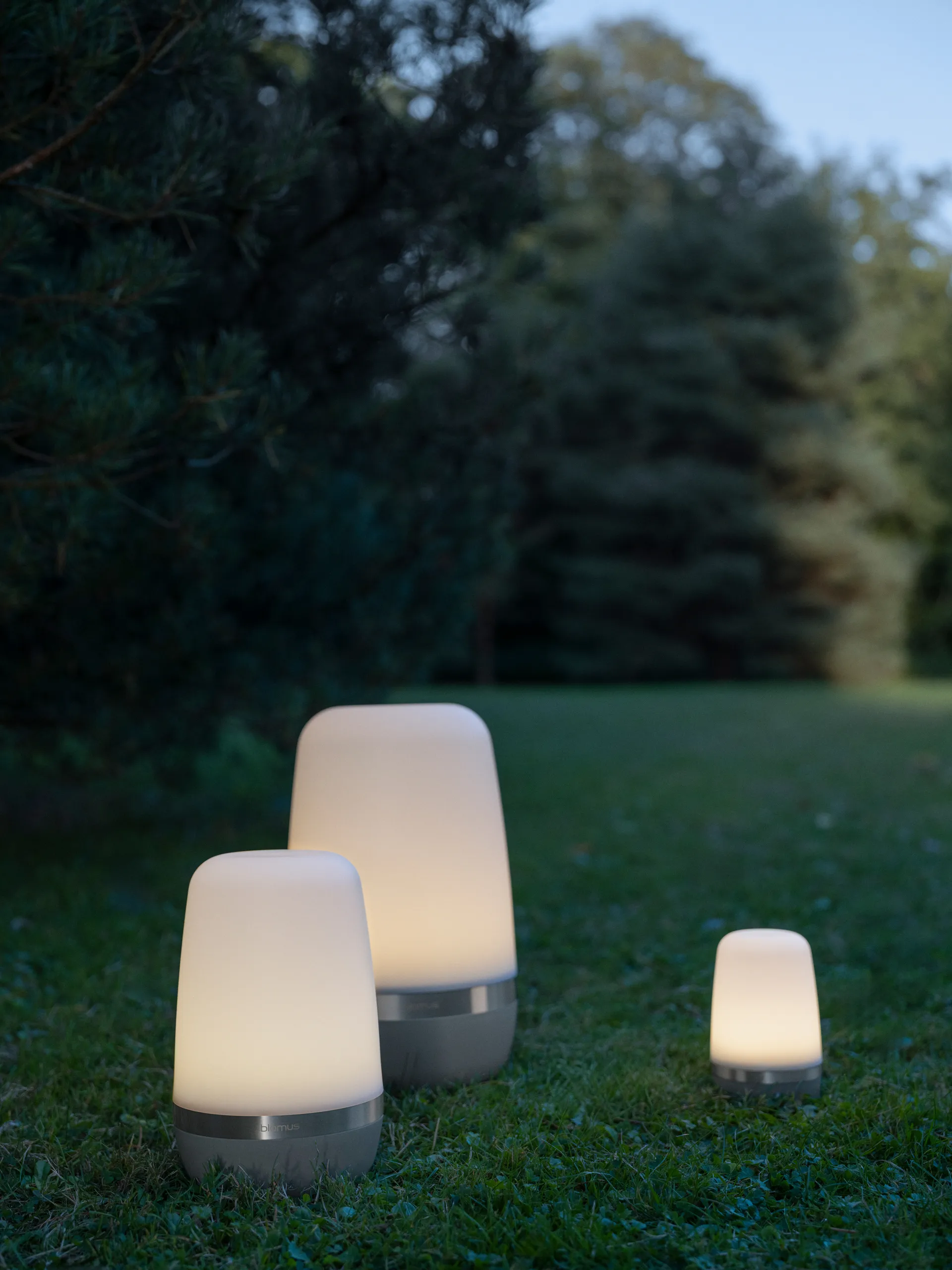 Spirit LED-Leuchte L 25cm, Pine gray blomus