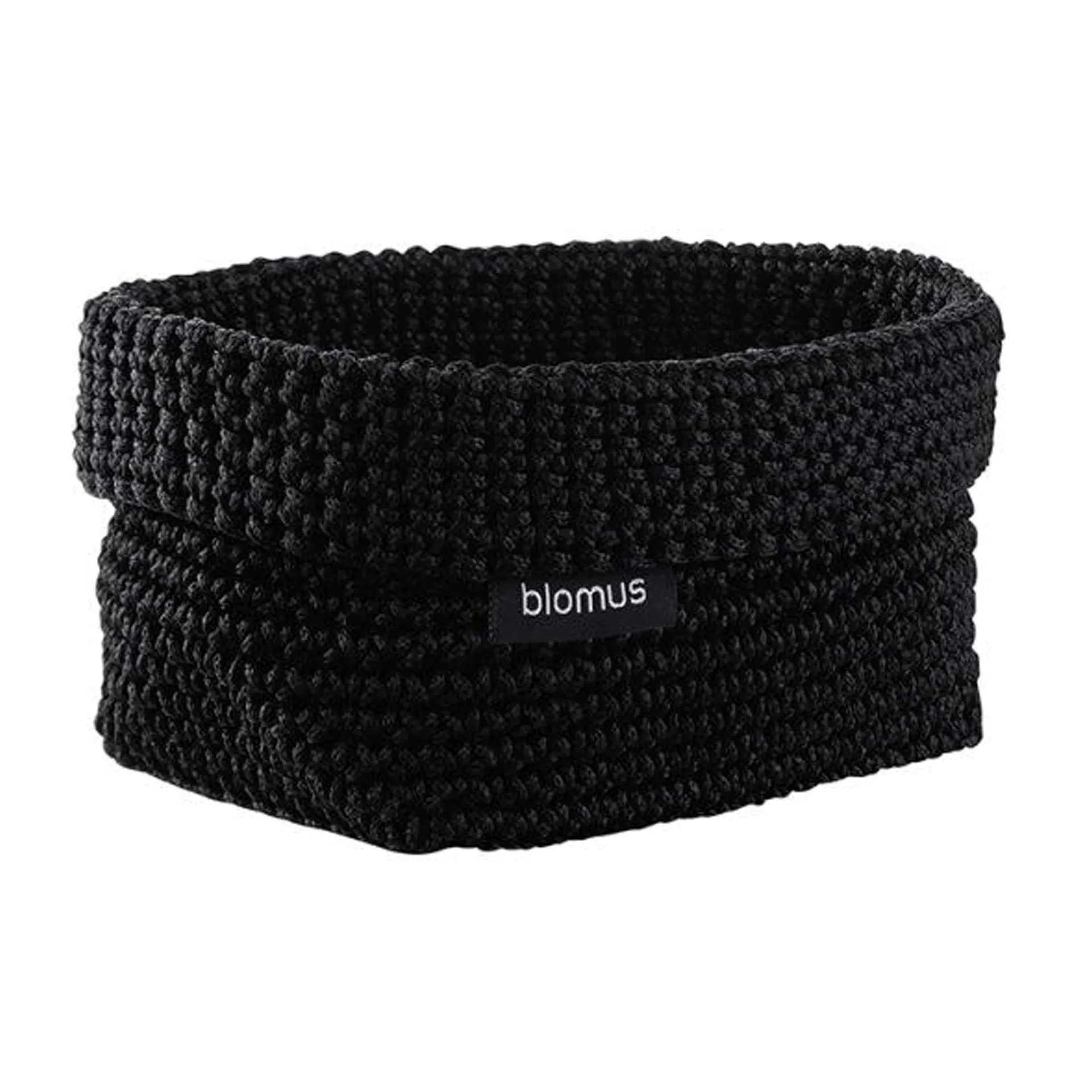Tela Textilkorb M 10 x 15cm, Schwarz blomus